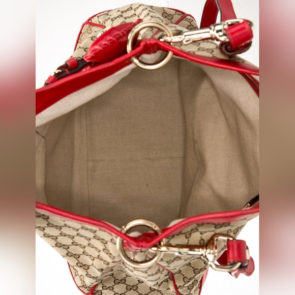 GUCCI Monogram Valentine Bag Red Rare - Picture 5 of 14